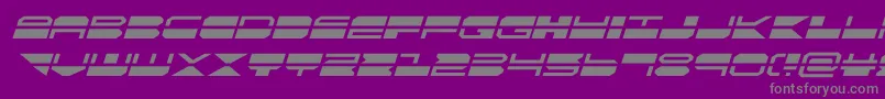 quickmarkital Font – Gray Fonts on Purple Background