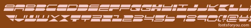 quickmarkital Font – Pink Fonts on Brown Background