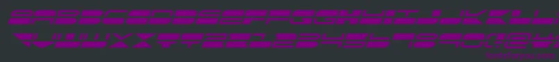 quickmarkital Font – Purple Fonts on Black Background