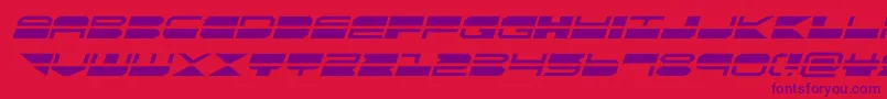 quickmarkital Font – Purple Fonts on Red Background