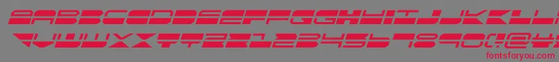 quickmarkital Font – Red Fonts on Gray Background