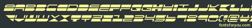 quickmarkital Font – Yellow Fonts on Black Background