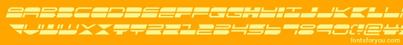 quickmarkital Font – Yellow Fonts on Orange Background