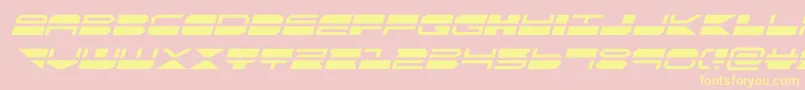 quickmarkital Font – Yellow Fonts on Pink Background