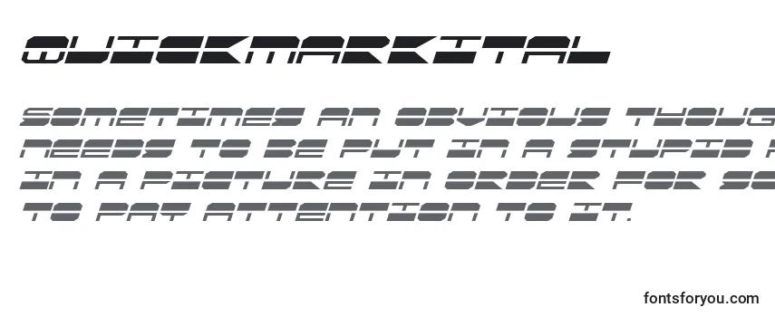 Шрифт Quickmarkital (137905)