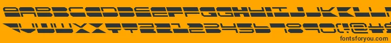 quickmarkleft Font – Black Fonts on Orange Background