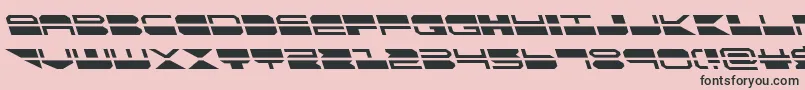 quickmarkleft Font – Black Fonts on Pink Background