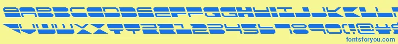 Police quickmarkleft – polices bleues sur fond jaune