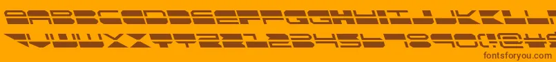 quickmarkleft Font – Brown Fonts on Orange Background