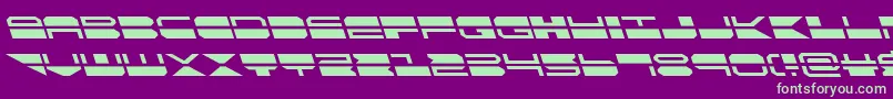 quickmarkleft Font – Green Fonts on Purple Background