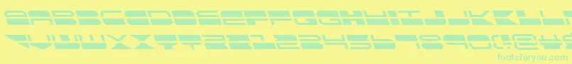 quickmarkleft Font – Green Fonts on Yellow Background