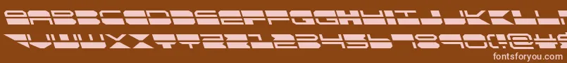 quickmarkleft Font – Pink Fonts on Brown Background
