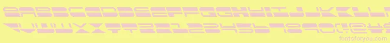 フォントquickmarkleft – ピンクのフォント、黄色の背景
