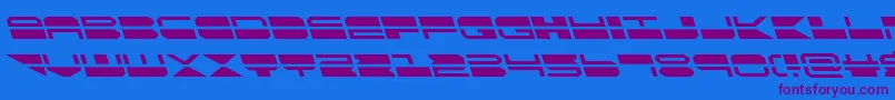 quickmarkleft Font – Purple Fonts on Blue Background
