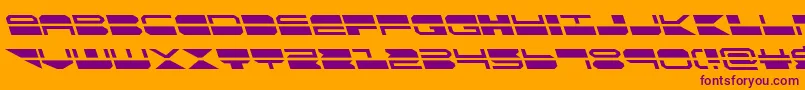 quickmarkleft Font – Purple Fonts on Orange Background