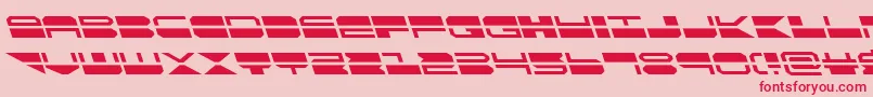 quickmarkleft-Schriftart – Rote Schriften auf rosa Hintergrund