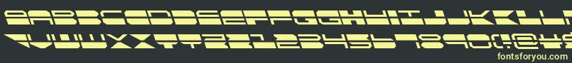 Fonte quickmarkleft – fontes amarelas em um fundo preto