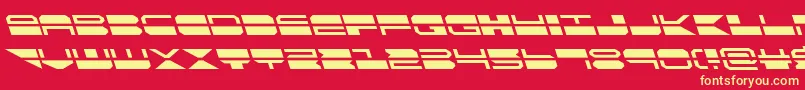 quickmarkleft Font – Yellow Fonts on Red Background