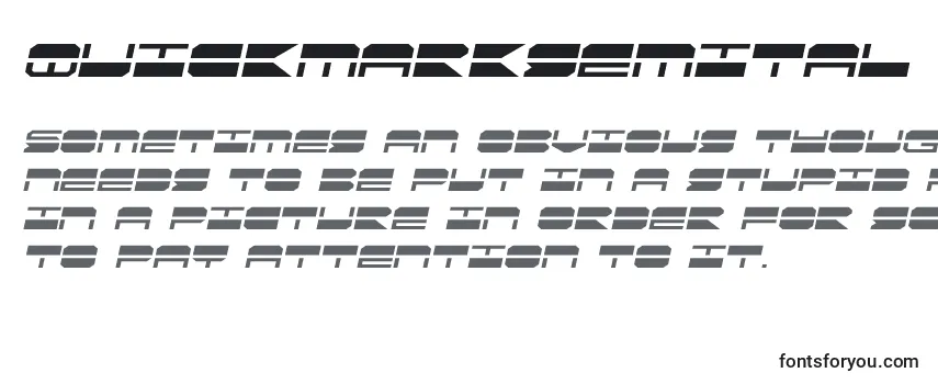 Обзор шрифта Quickmarksemital