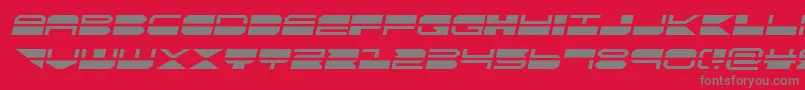 quickmarksemital Font – Gray Fonts on Red Background