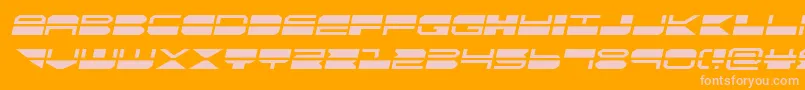 quickmarksemital Font – Pink Fonts on Orange Background