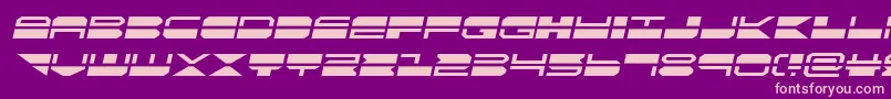 quickmarksemital Font – Pink Fonts on Purple Background