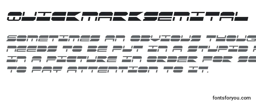 Обзор шрифта Quickmarksemital (137909)