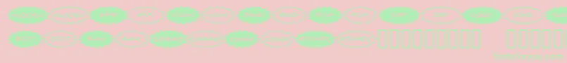 fuente ComicFx – Fuentes Verdes Sobre Fondo Rosa