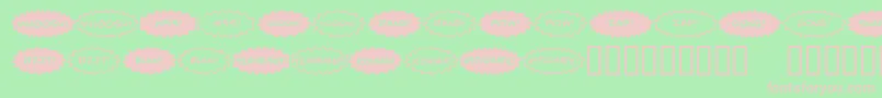 ComicFx Font – Pink Fonts on Green Background