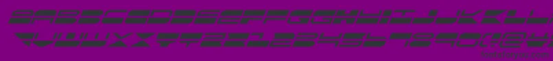 Fonte quickmarksuperital – fontes pretas em um fundo violeta