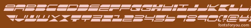 quickmarksuperital Font – Pink Fonts on Brown Background