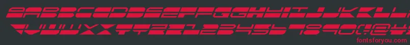 quickmarksuperital Font – Red Fonts on Black Background