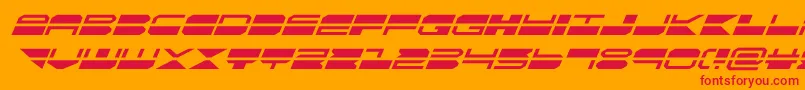 quickmarksuperital Font – Red Fonts on Orange Background