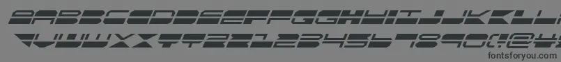 quickmarksuperital-Schriftart – Schwarze Schriften auf grauem Hintergrund