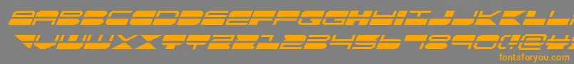 Police quickmarksuperital – polices orange sur fond gris