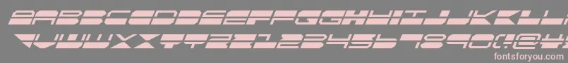 quickmarksuperital-Schriftart – Rosa Schriften auf grauem Hintergrund