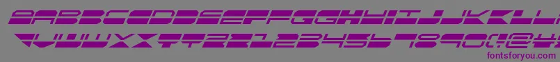 フォントquickmarksuperital – 紫色のフォント、灰色の背景