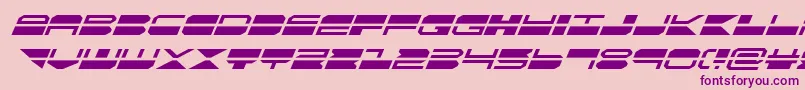 quickmarksuperital-Schriftart – Violette Schriften auf rosa Hintergrund