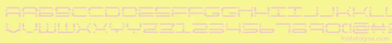 quickquick Font – Pink Fonts on Yellow Background