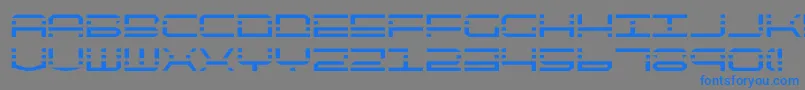 フォントquickquick – 灰色の背景に青い文字