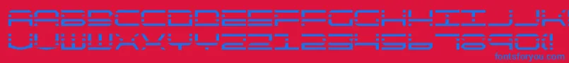 quickquick Font – Blue Fonts on Red Background