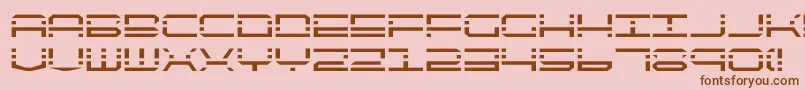 フォントquickquick – ピンクの背景に茶色のフォント