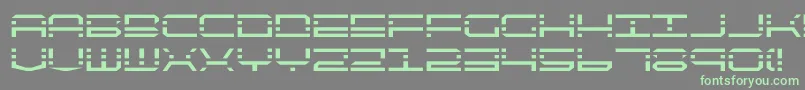 quickquick-fontti – vihreät fontit harmaalla taustalla