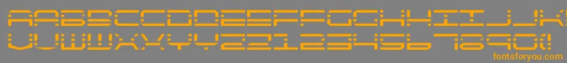 Шрифт quickquick – оранжевые шрифты на сером фоне