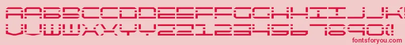 Fonte quickquick – fontes vermelhas em um fundo rosa