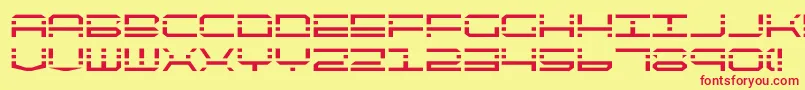 quickquick Font – Red Fonts on Yellow Background