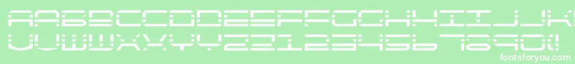 quickquick Font – White Fonts on Green Background