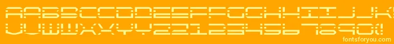 quickquick-fontti – keltaiset fontit oranssilla taustalla