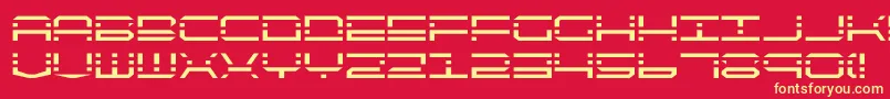quickquick Font – Yellow Fonts on Red Background