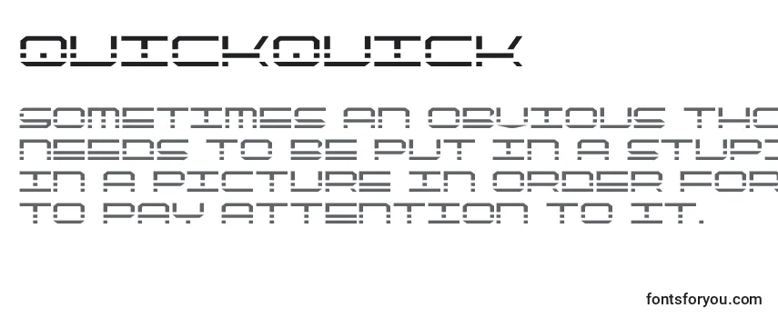 Quickquick (137914) Font